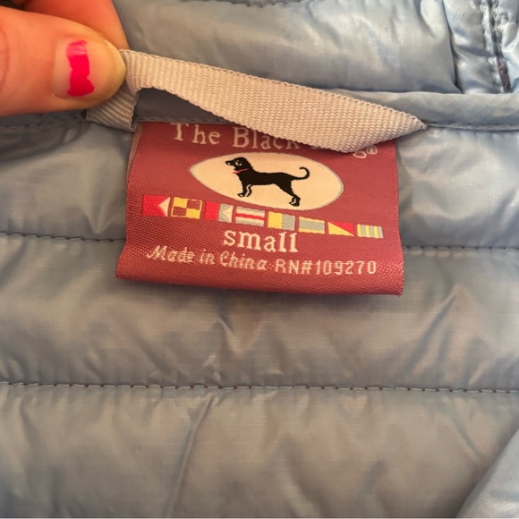 🐕 The Black Dog Lightweight Hooded Puffer Jacket Pink Blue Small - Picture 5 of 10